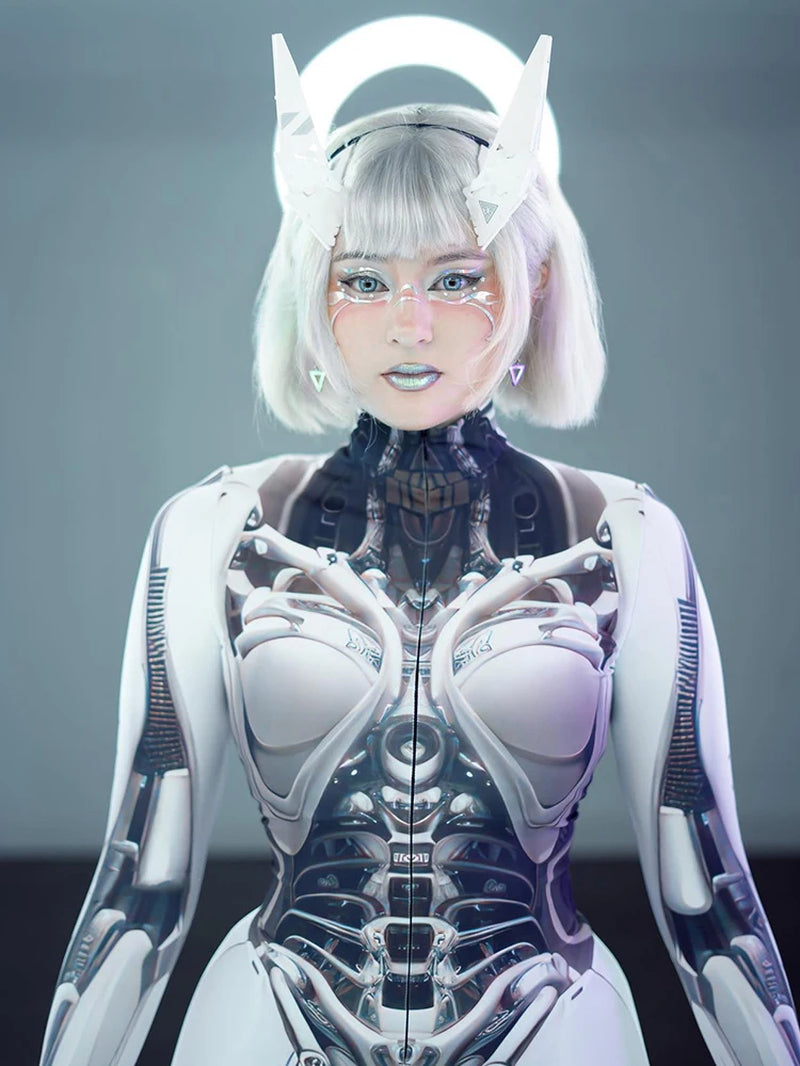 Cyberpunk Cosplay 3D Printed Bodycon Jumpsuit
