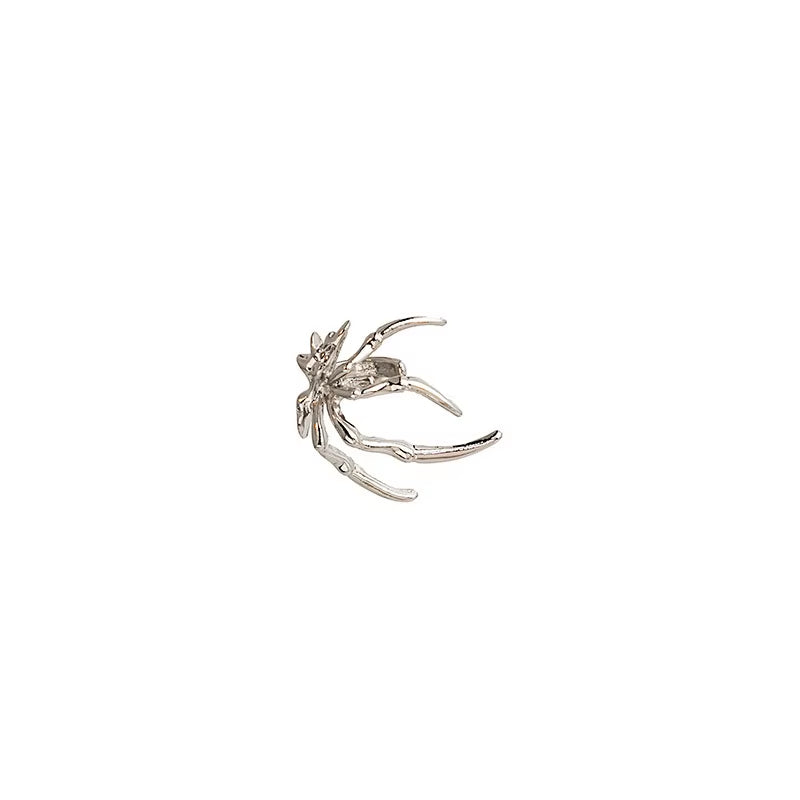 Spider Ear Cuff – Non-Piercing Punk Gothic Metal Clip-On Earring for Men & Women