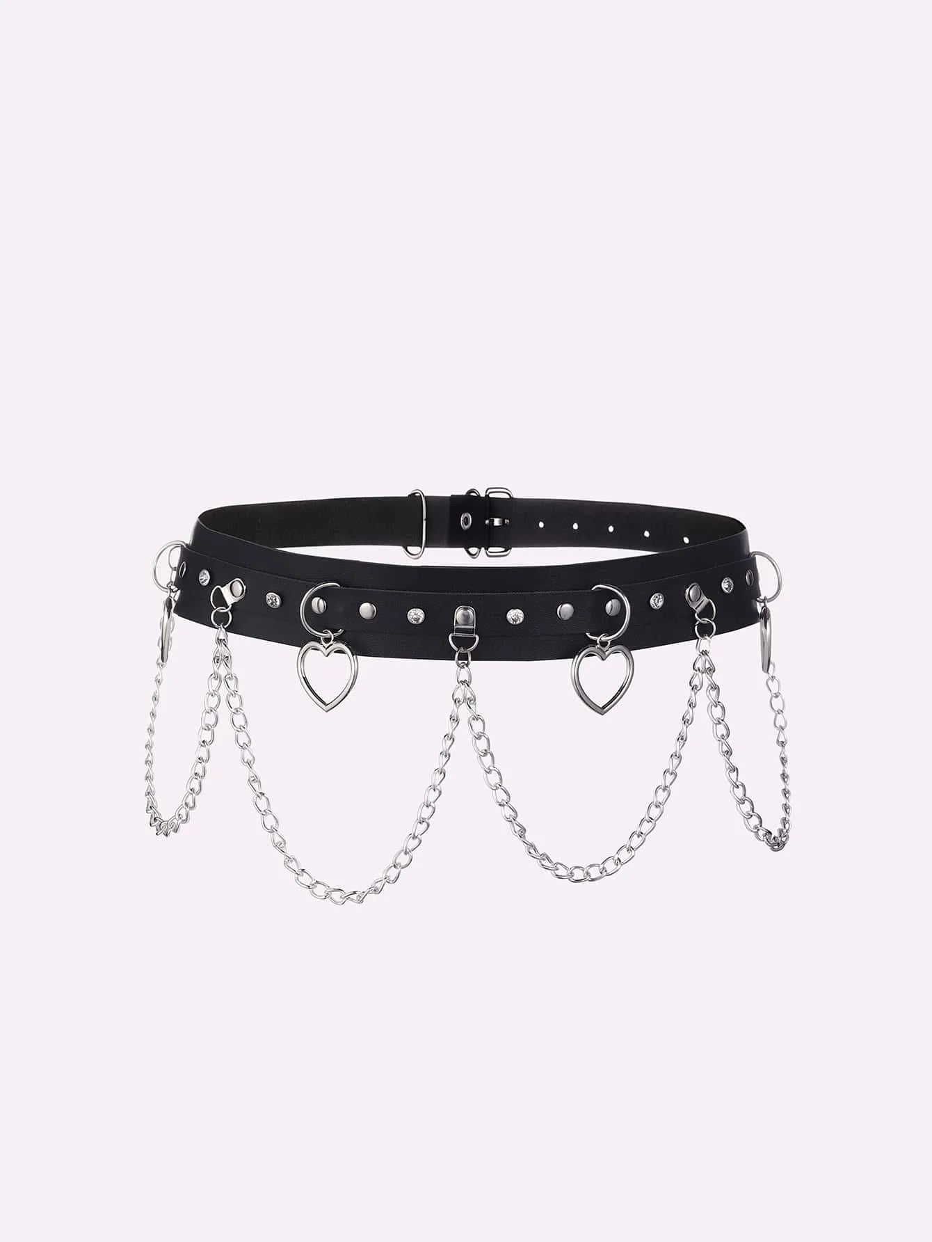 Moon / Heart / Circle Pendant Chain Waistband