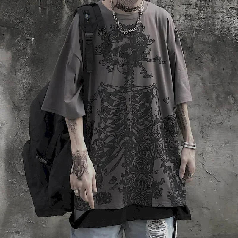 Oversized Street Gothic T-Shirts 