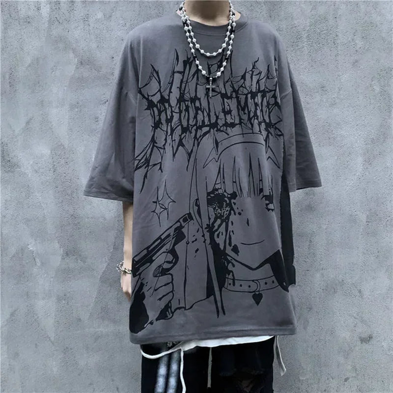 Oversized Street Gothic T-Shirts 