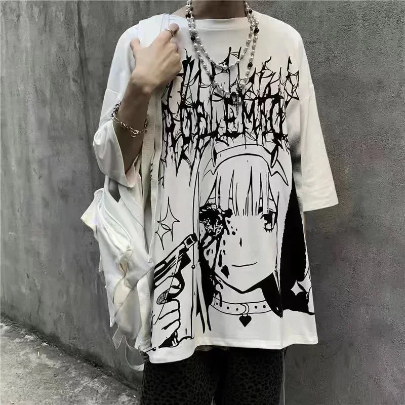 Oversized Street Gothic T-Shirts 