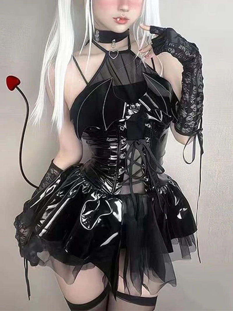 Sexy Cosplay Pu Dress