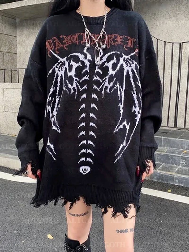 Harajuku Y2K Gothic Sweater