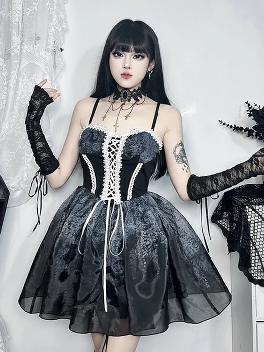 Gothic Lace Corset Dress