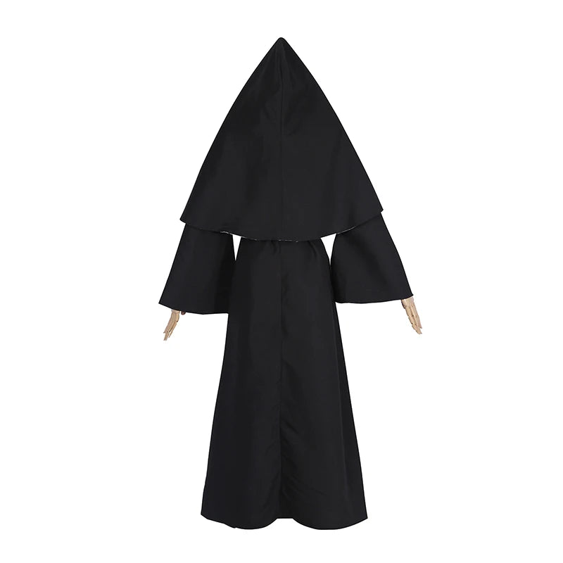 Women's Black Nun Cosplay Costume – Horror Film, The Conjuring, Ghost Cross Halloween Outfit