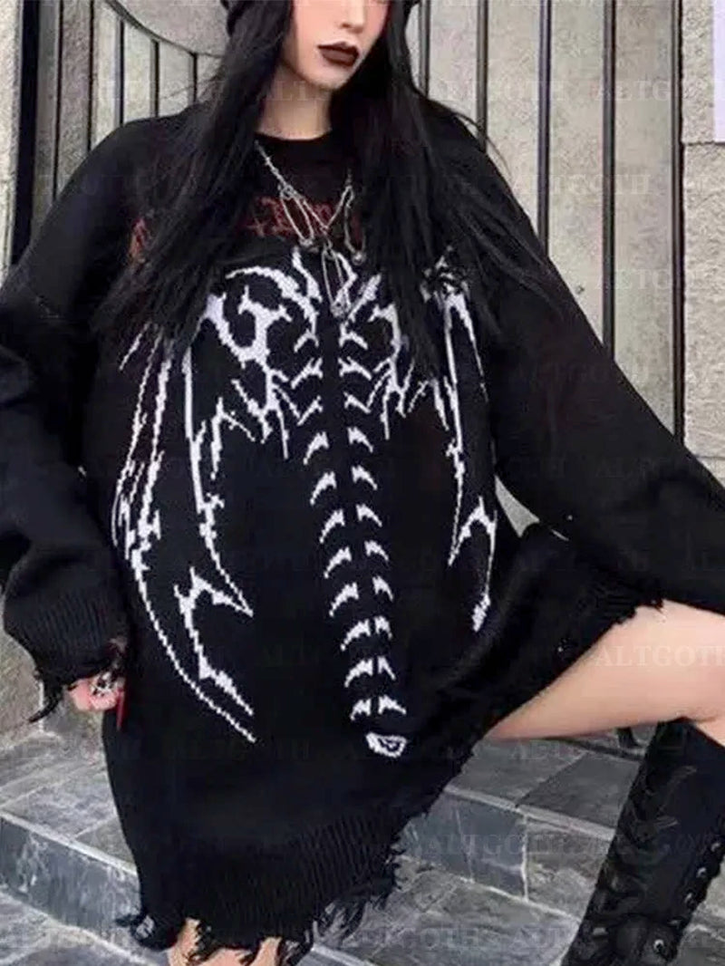 Harajuku Y2K Gothic Sweater