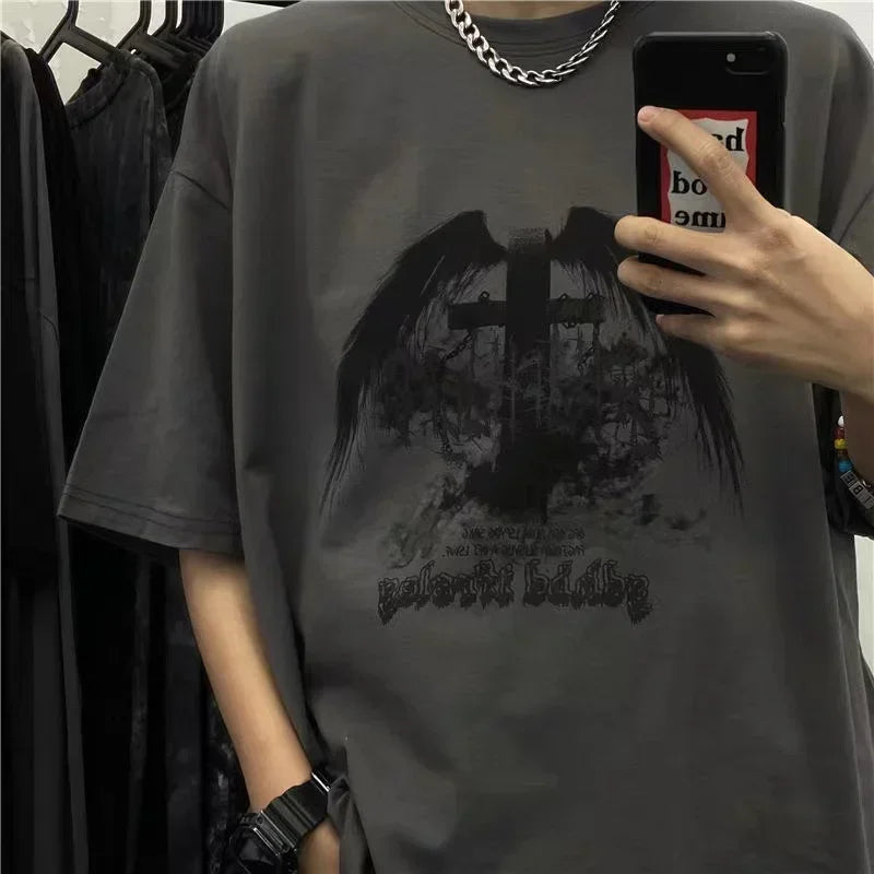 Oversized Street Gothic T-Shirts 