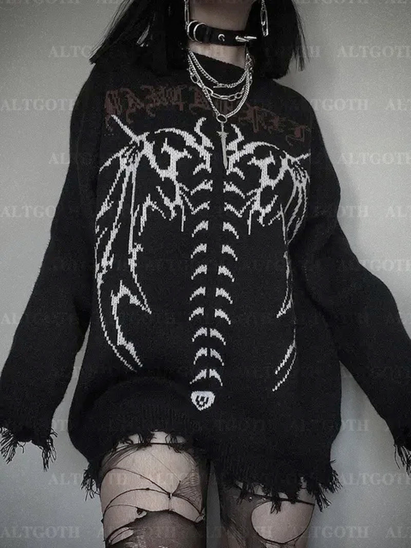 Harajuku Y2K Gothic Sweater